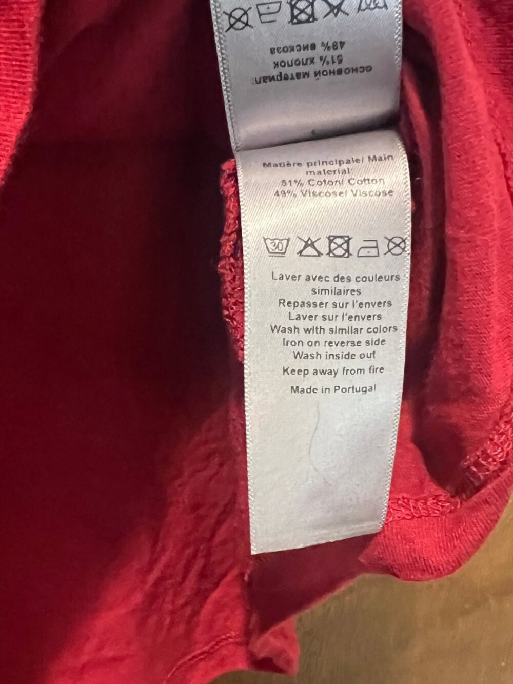 NWT Zadig & Voltaire Woop Amour Wine Red Crewneck Short Sleeve T-Shirt Size M - Picture 8 of 8